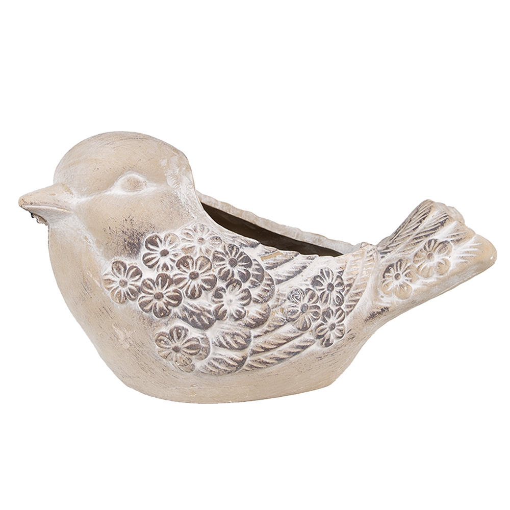 [6TE0541] Bloempot vogel 25x14x14 cm