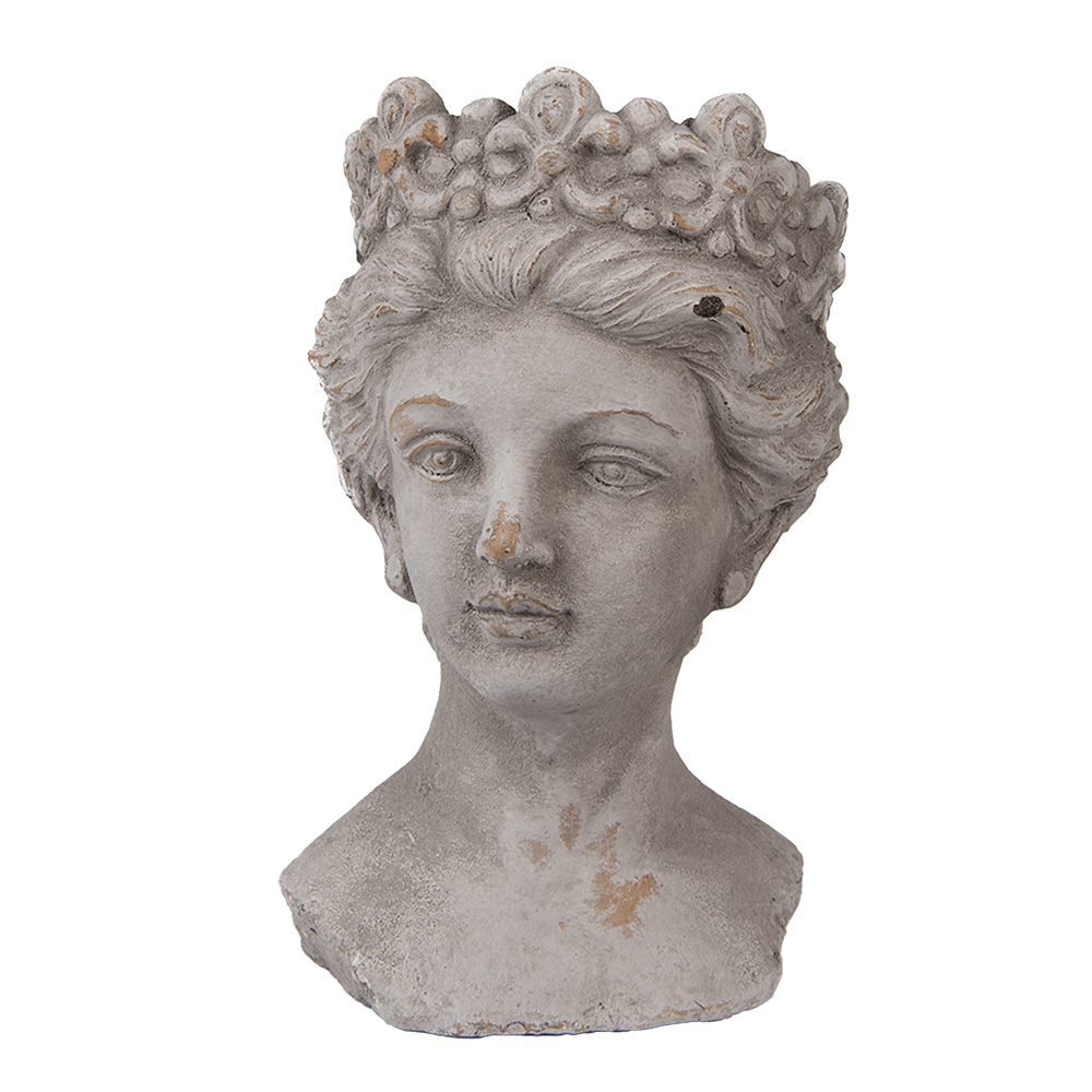 [6TE0555] Bloempot hoofd 14x15x24 cm