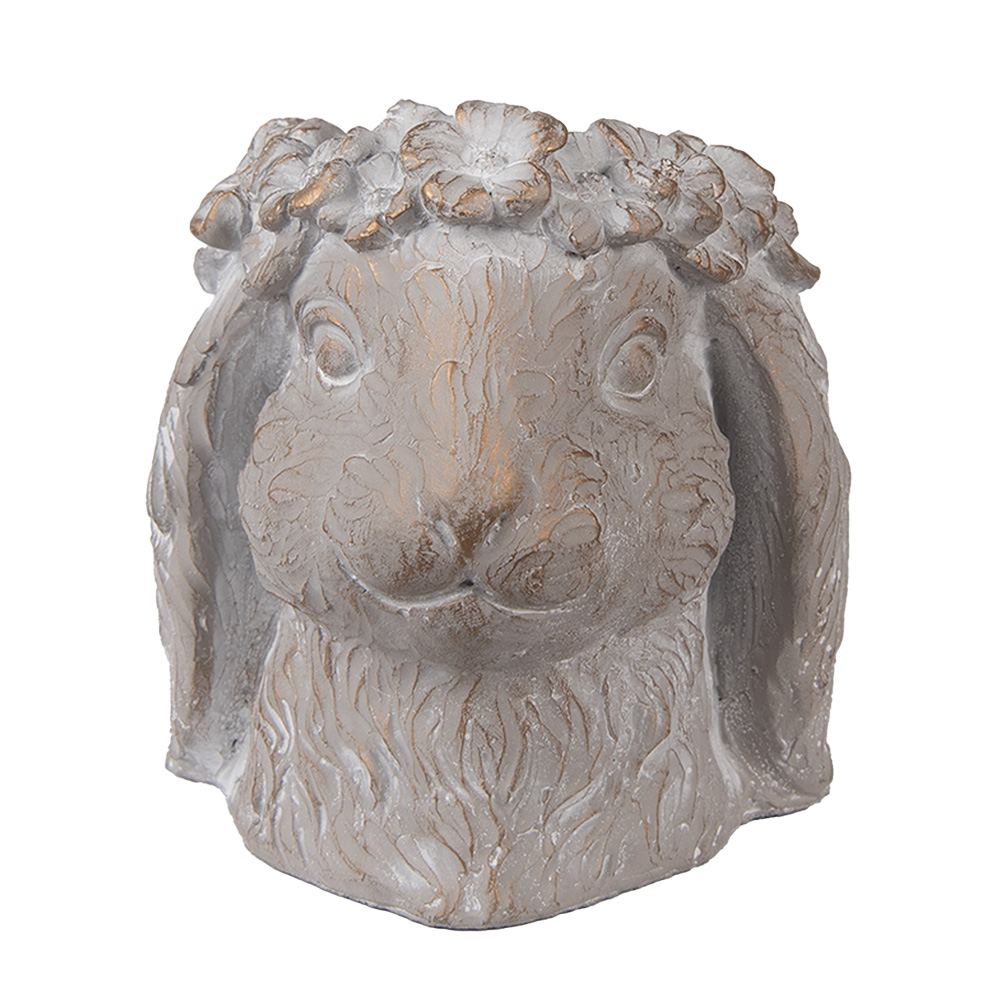 [6TE0556M] Bloempot konijn 16x18x18 cm