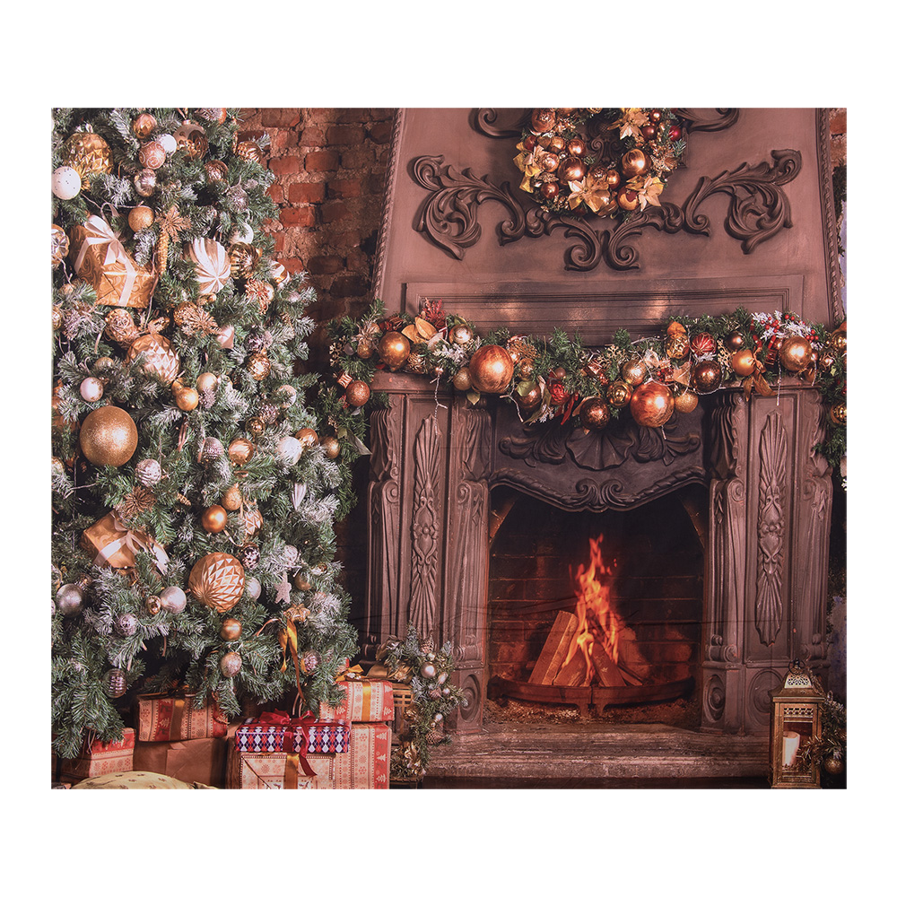 [6WK0038] Wandkleed kerstboom 180x1x210 cm