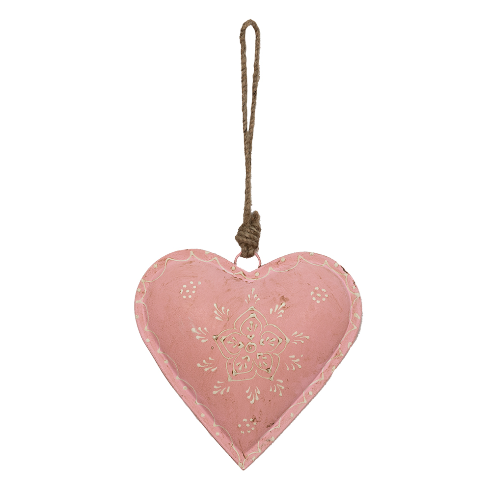 Decoratie hanger hart 14x4x14 cm