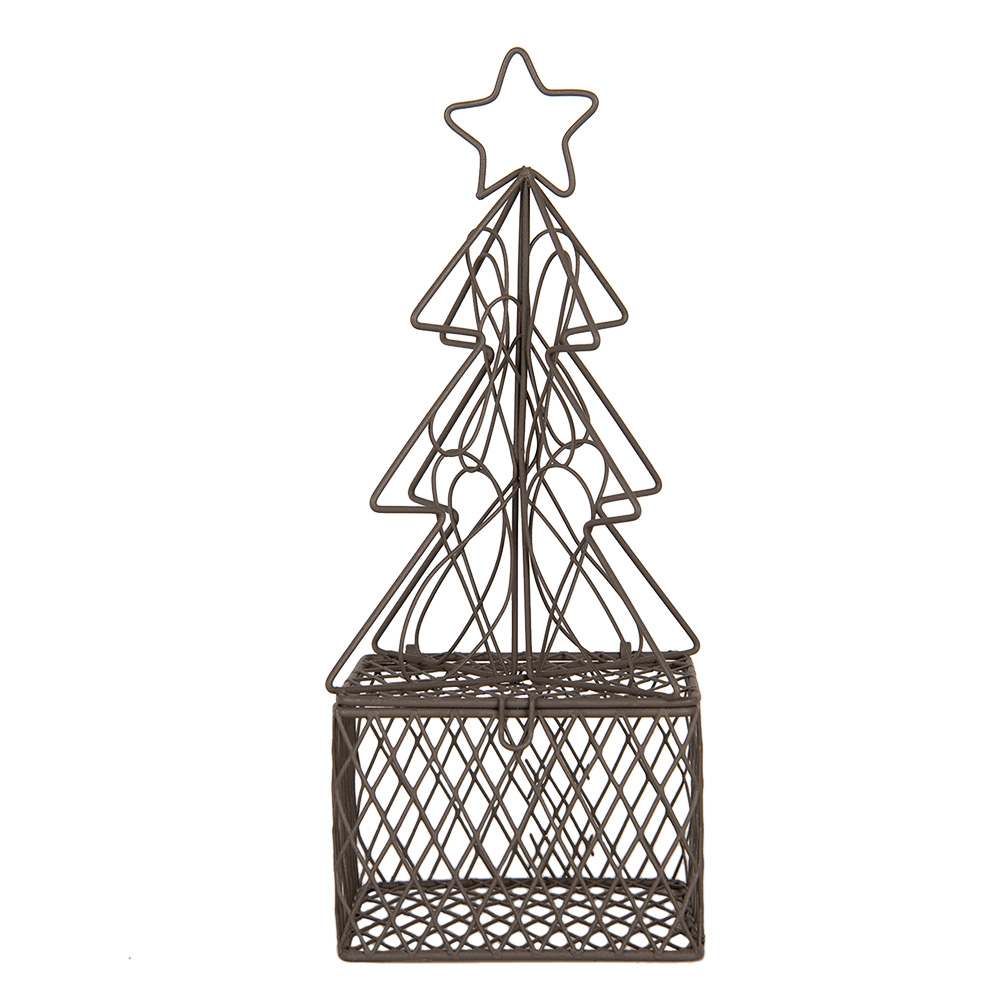 Decoratie kerstboom 9x9x22 cm