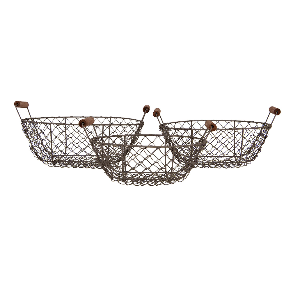 Manden (3) Ø 27x9/14 / Ø 24x8/12 / Ø 21x7/11 cm