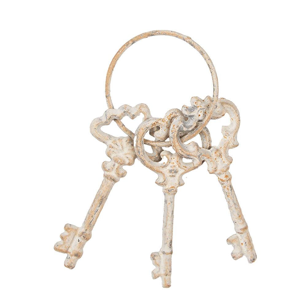 Decoratie sleutelbos 9x1x19 cm