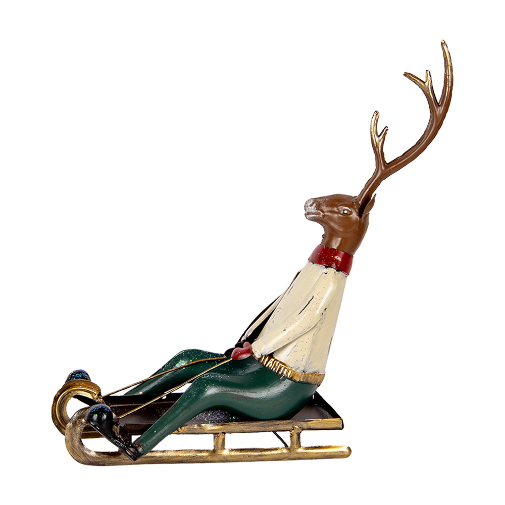 [6Y5835] Decoratie hert 30x12x32 cm