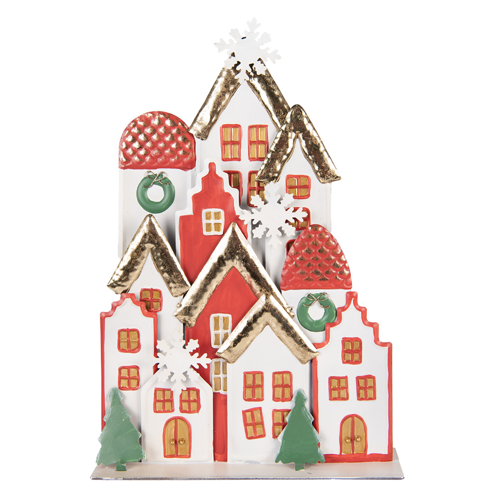 Decoratie van huisjes 30x8x46 cm