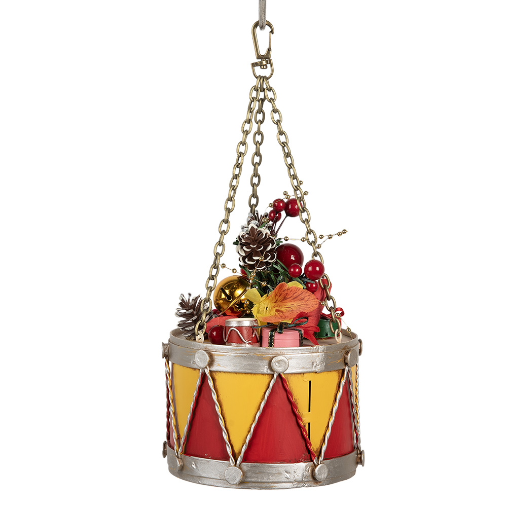 [6Y5865Y] Decoratie Trommel Ø 12x16/27 cm