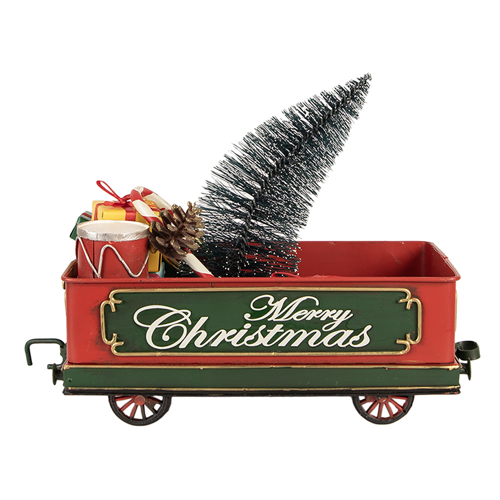 [6Y5872] Decoratie treinwagon 31x15x25 cm