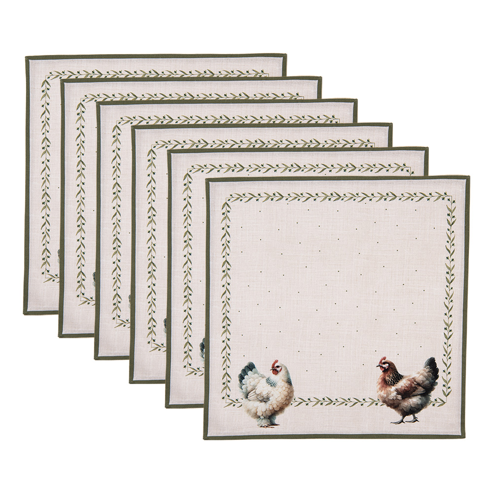 Servetten 6 stuks 40x40 cm SPL