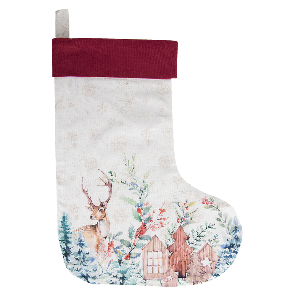 [DCH203] Decoratie kerstsok 30x1x40 cm
