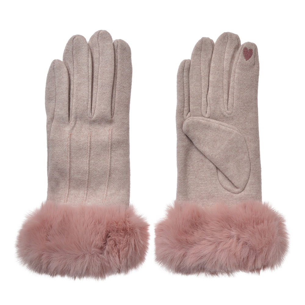 Handschoenen 9x23 cm paars