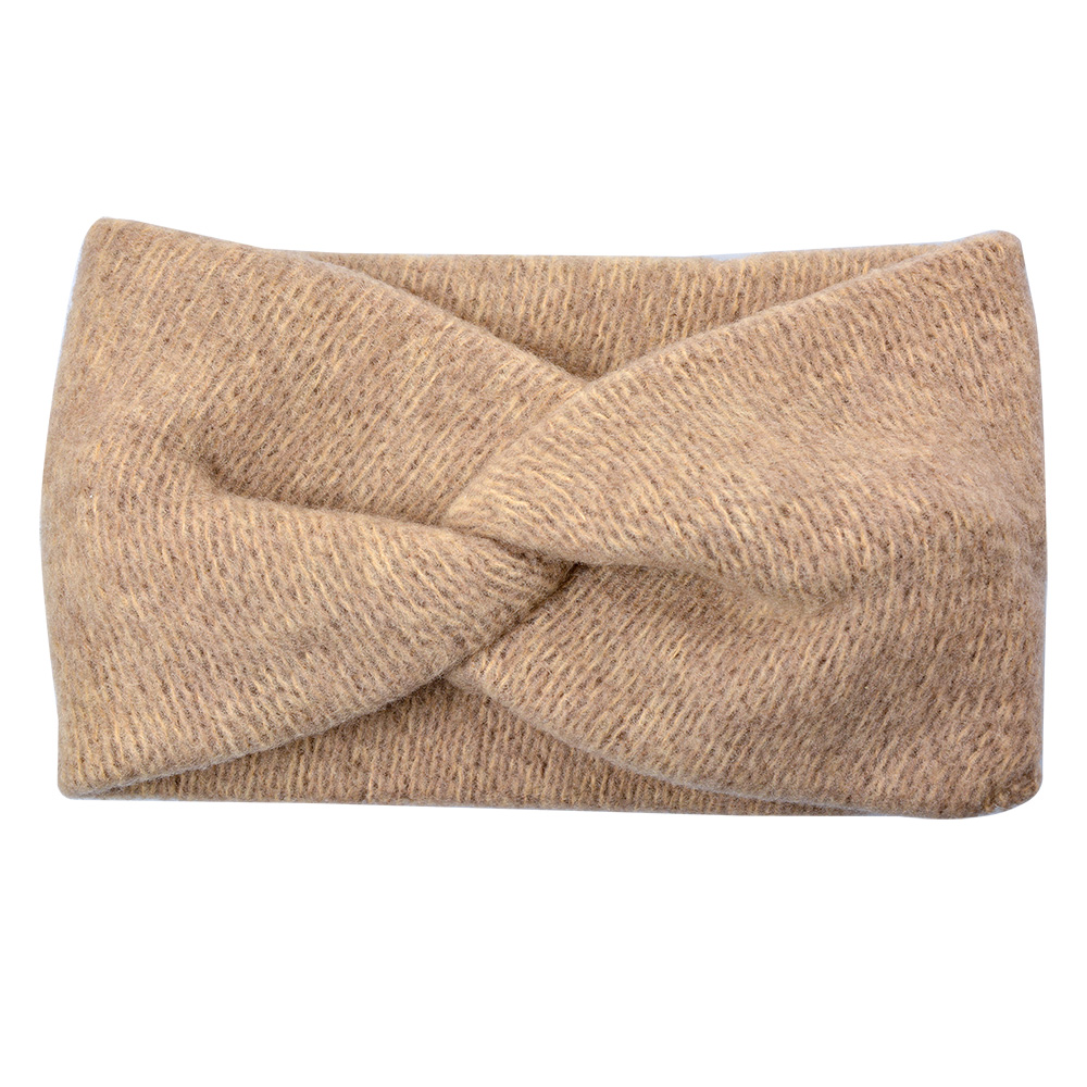 Hoofdband 10x22 cm beige