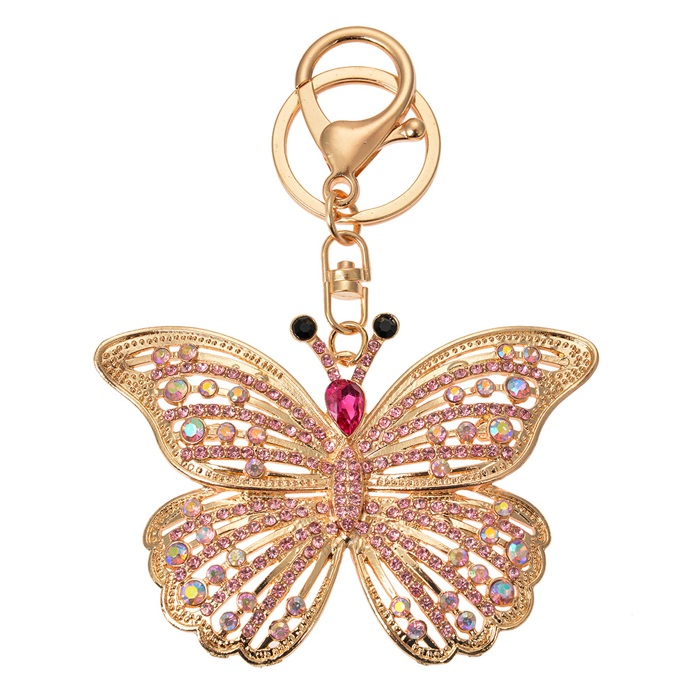 Sleutelhanger 6x2x8 cm goudkleurig