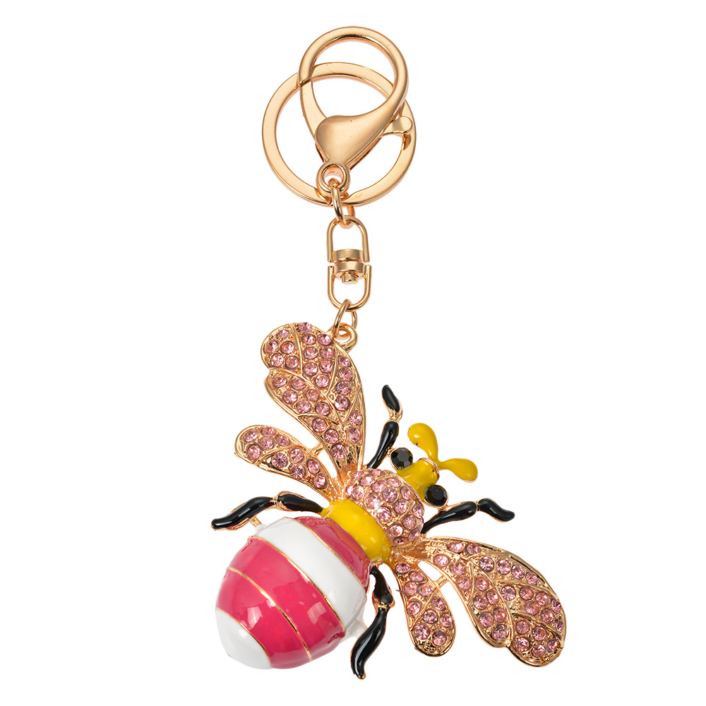 [JZKC0177] Sleutelhanger 6x2x8 cm goudkleurig