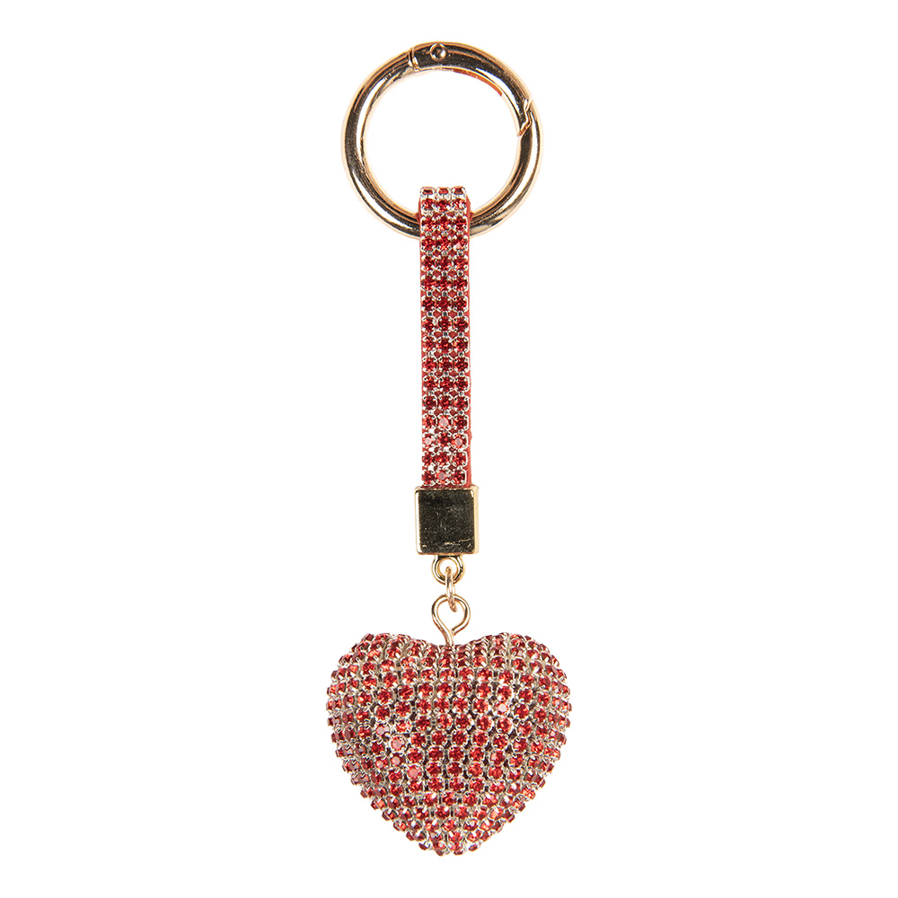 Sleutelhanger rood 4x3x13 cm
