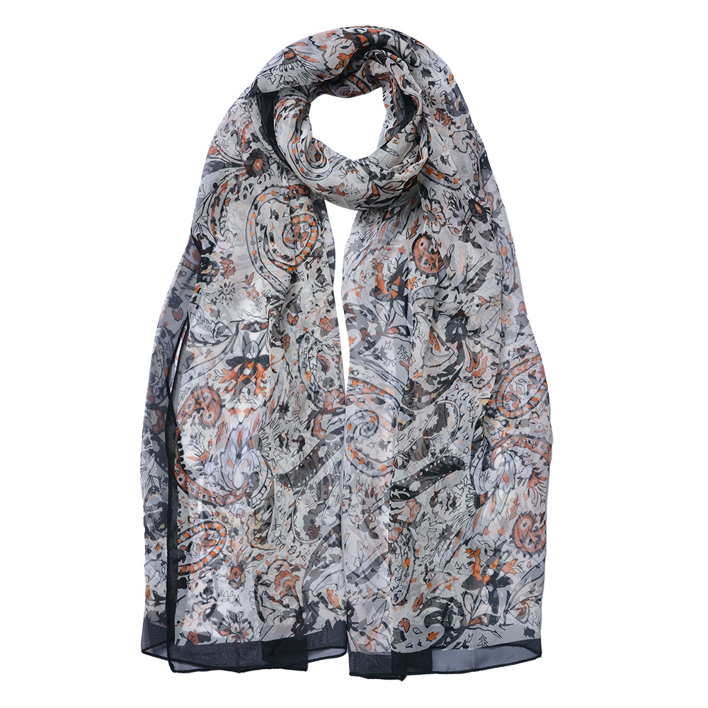 Sjaal 50x160 cm zwart