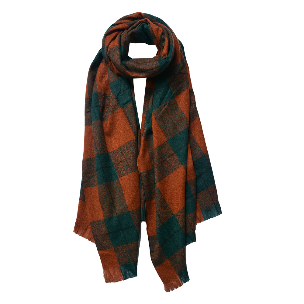 [JZSC0772GR] Sjaal 70x180 cm groen