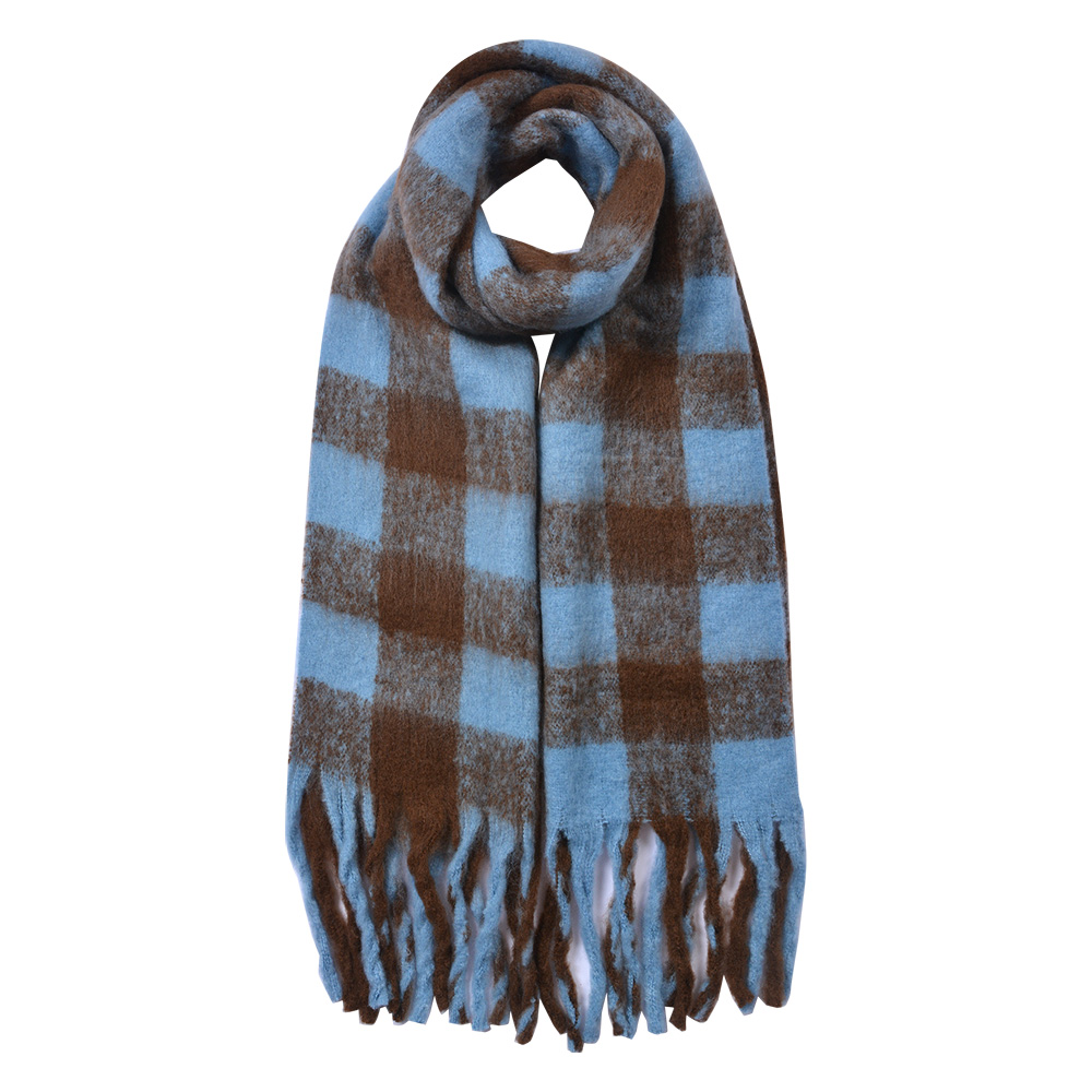 Sjaal 39x200 cm blauw