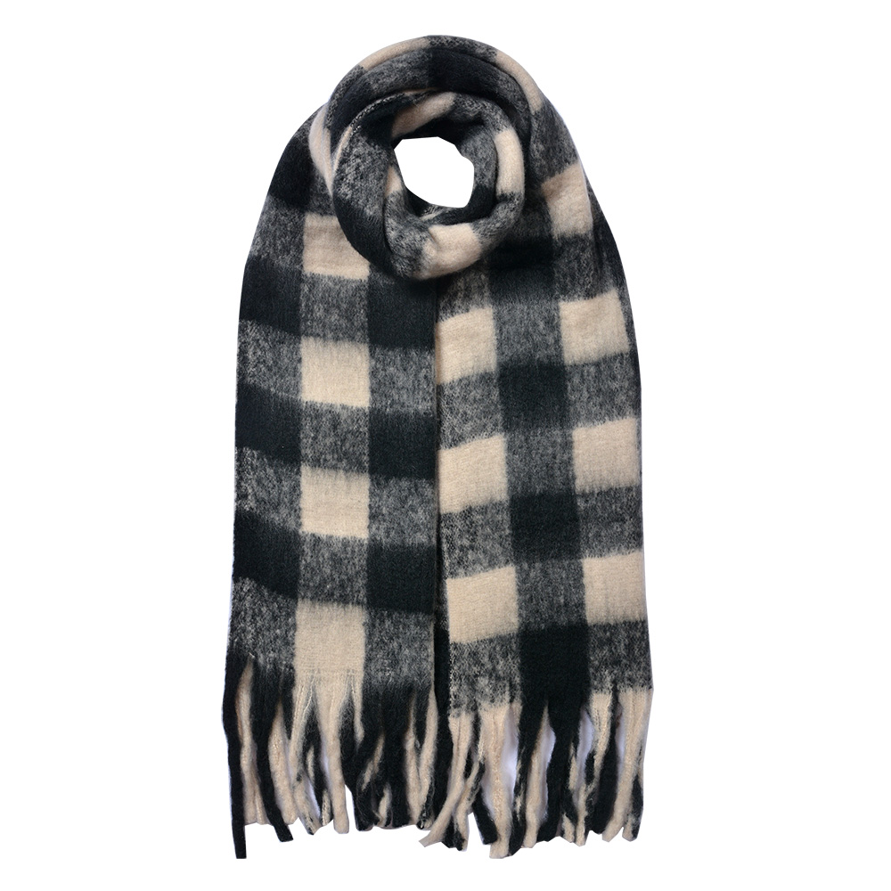 Sjaal 39x200 cm zwart