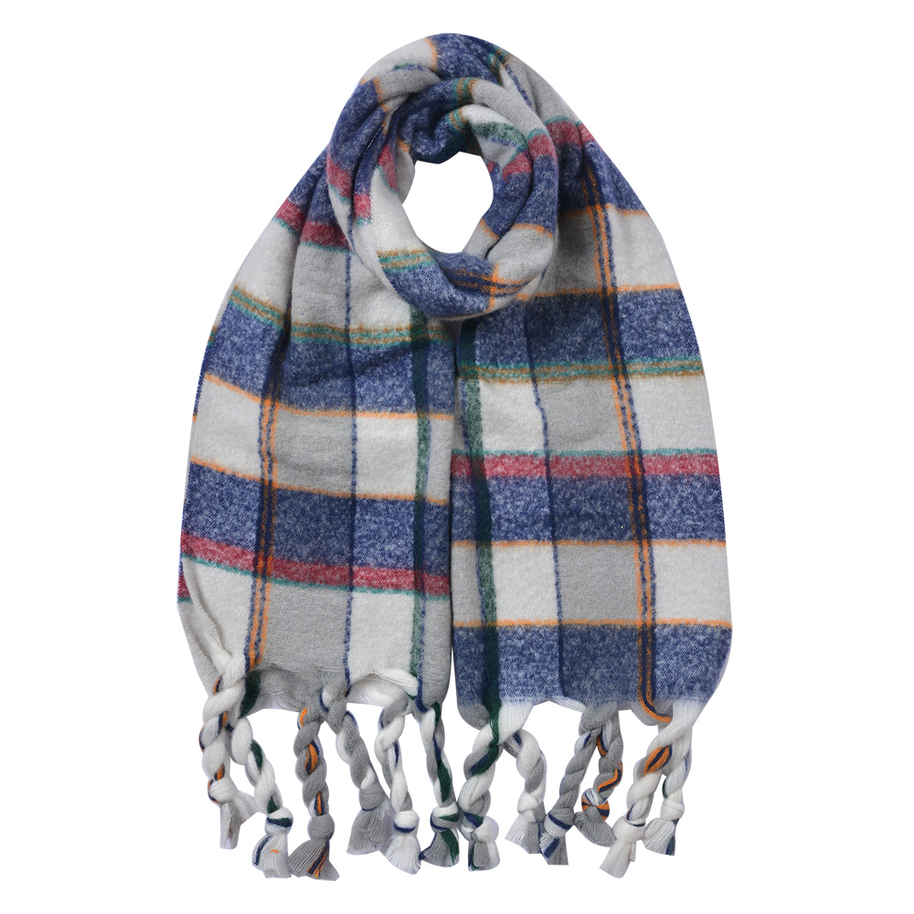 Sjaal 50x200 cm blauw