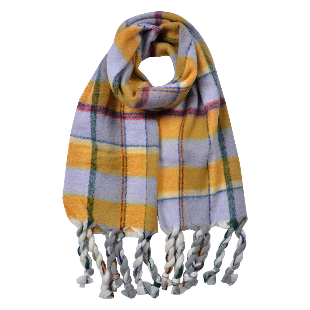 Sjaal 50x200 cm geel