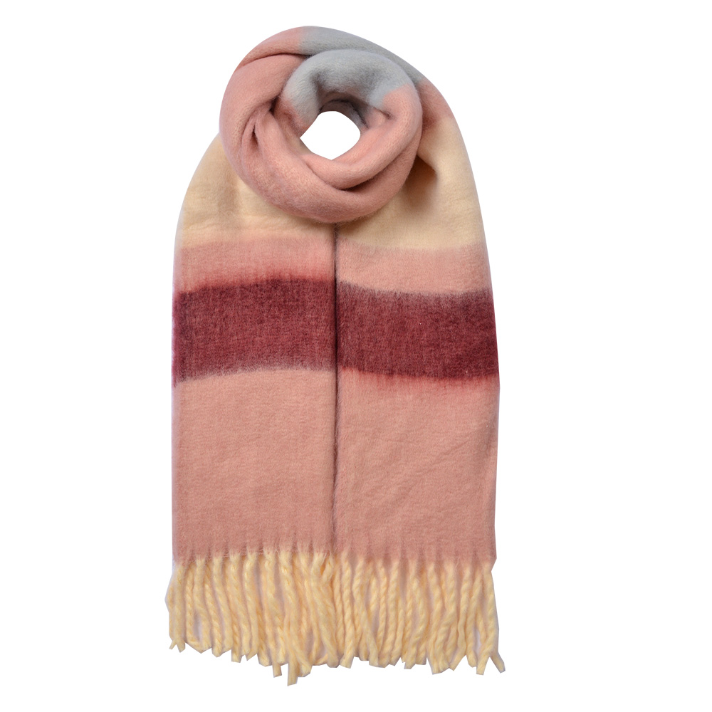 Sjaal 37x210 cm roze