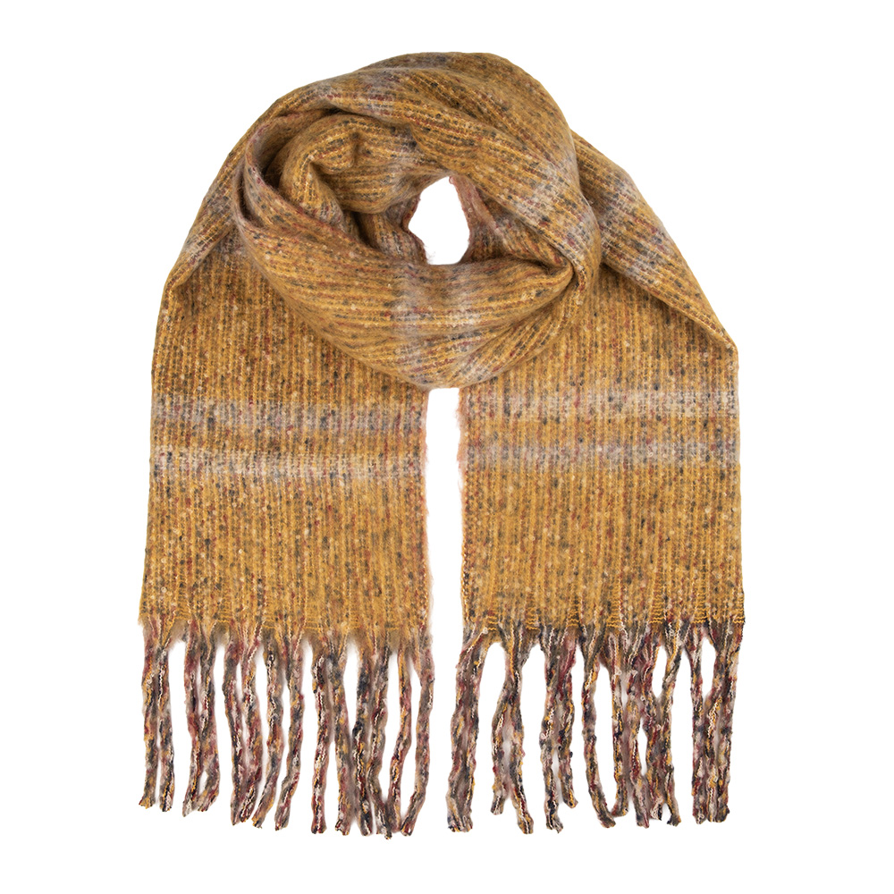 Sjaal 50x210 cm geel