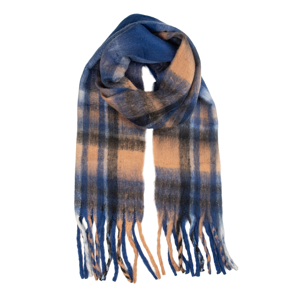 Sjaal 50x210 cm blauw