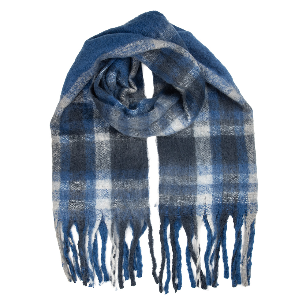 Sjaal 50x210 cm blauw