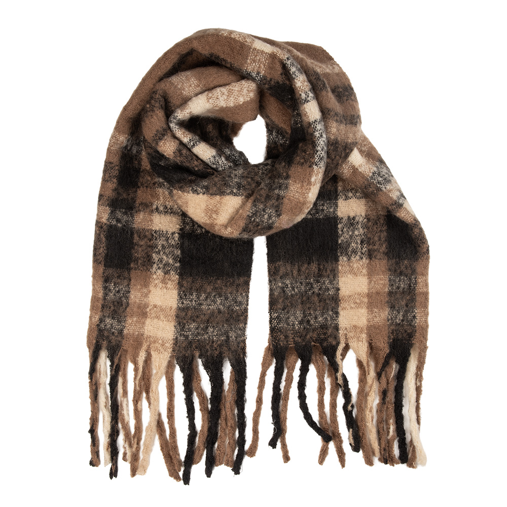 Sjaal 50x210 cm bruin