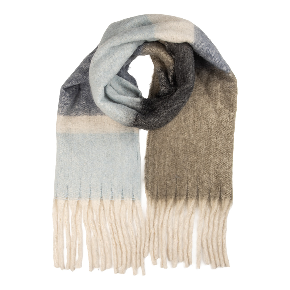 Sjaal 50x180 cm blauw