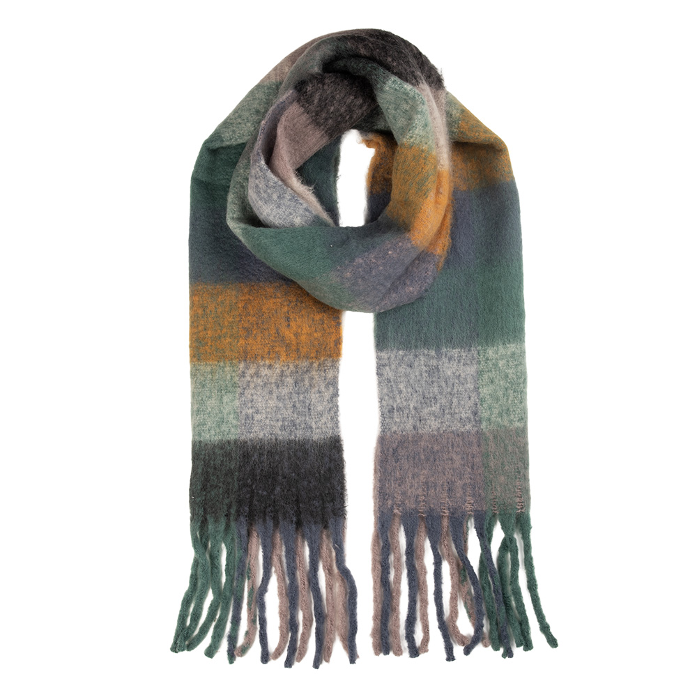 Sjaal 38x200 cm grijs