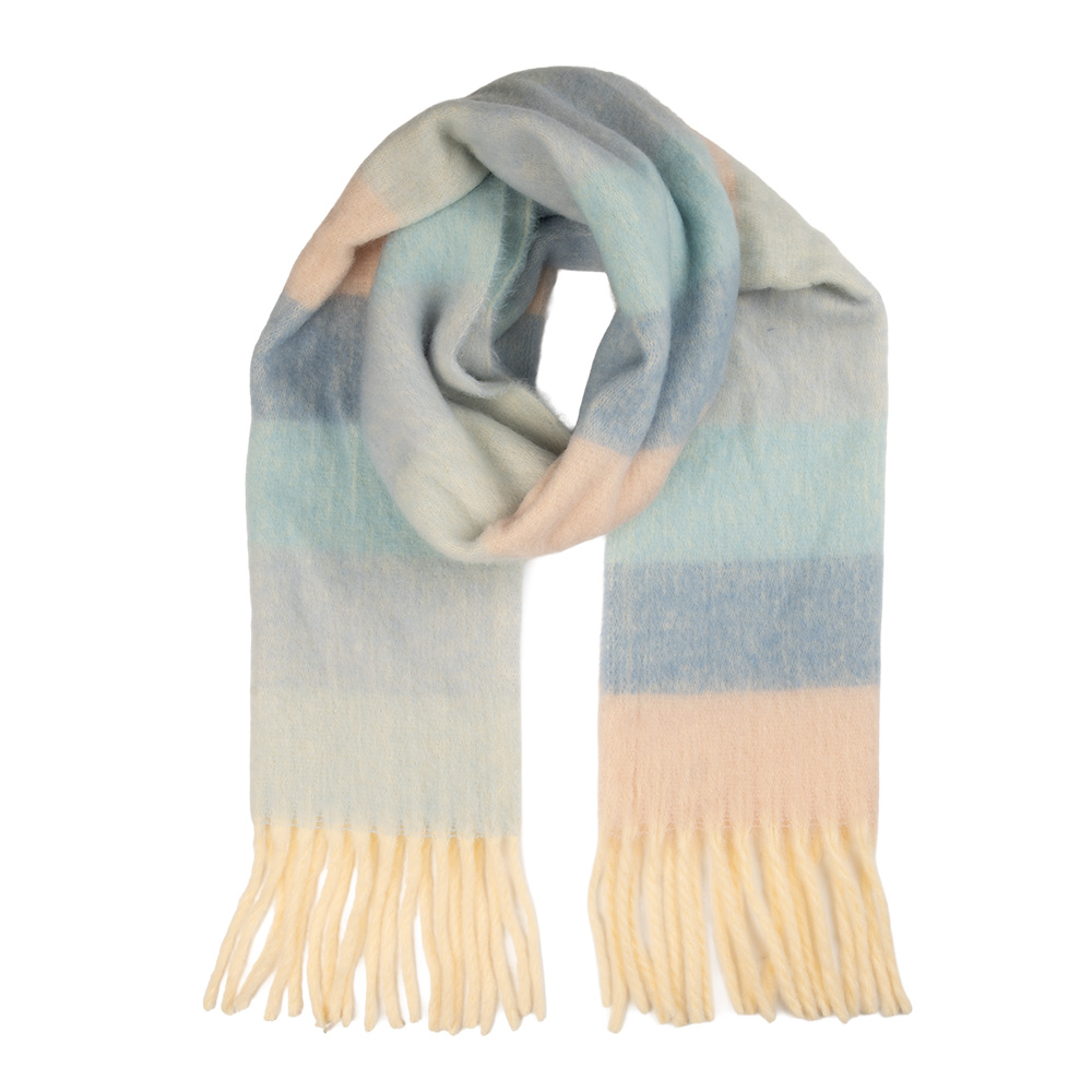 Sjaal 40x180 cm blauw