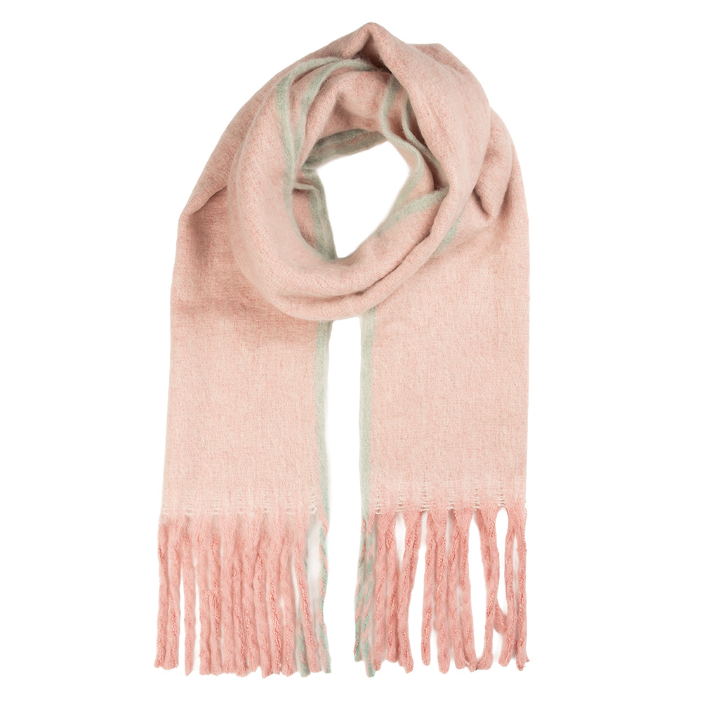 Sjaal 38x190 cm roze