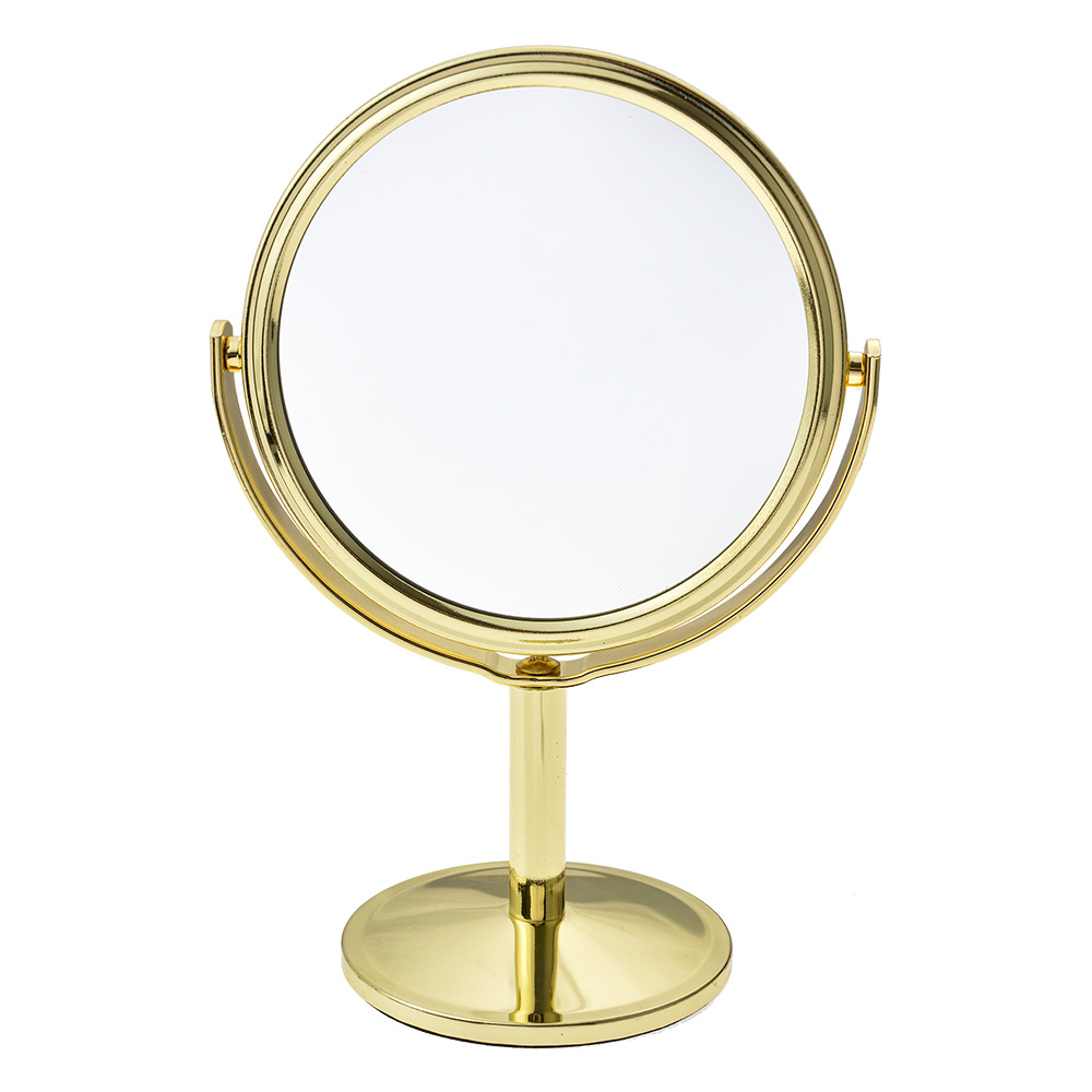 Tafelspiegel Ø 11x17 cm goudkleurig
