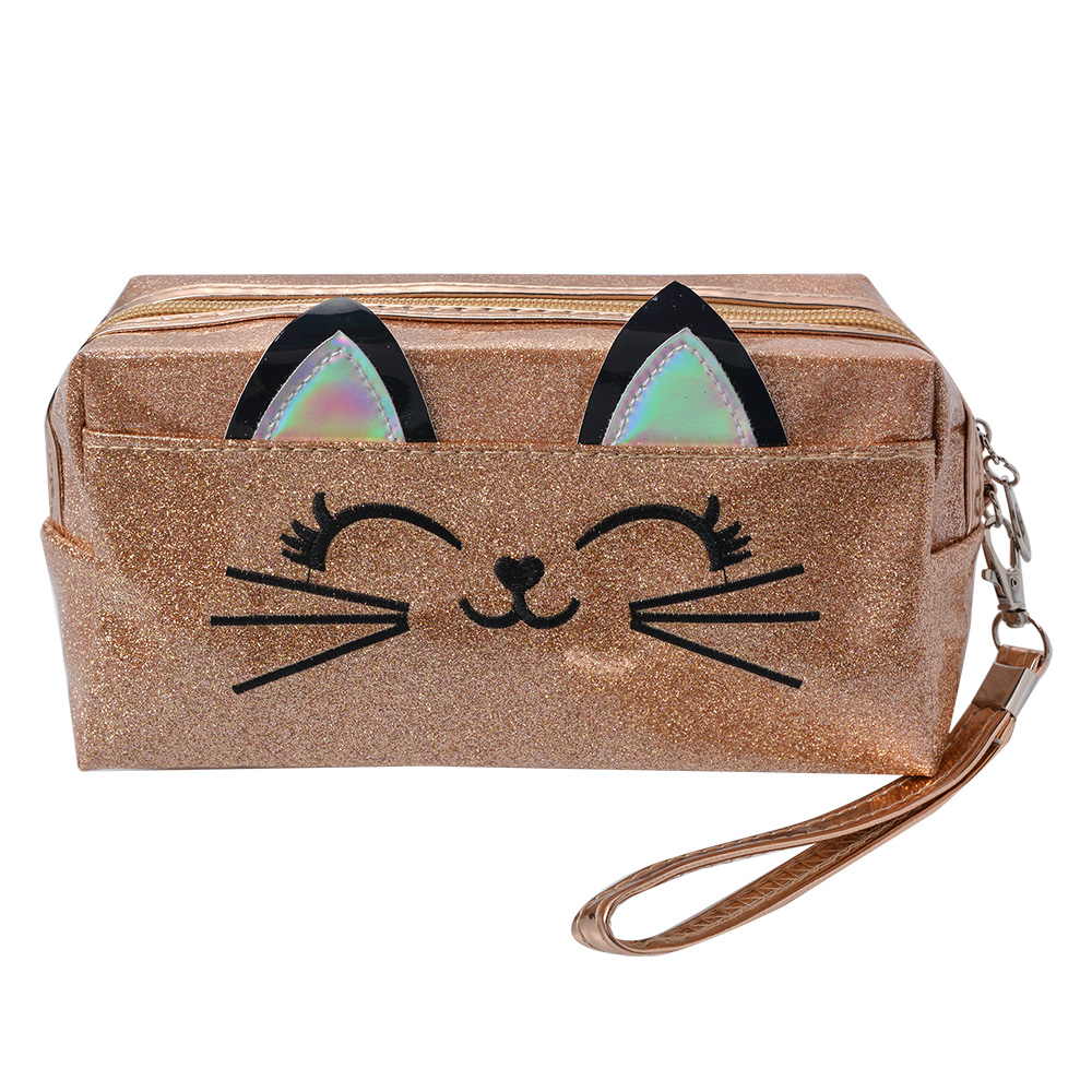 [JZTB0024P] Toilettas 18x10 cm goudkleurig