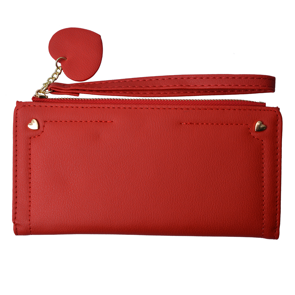 Portemonnee 19x11 cm rood