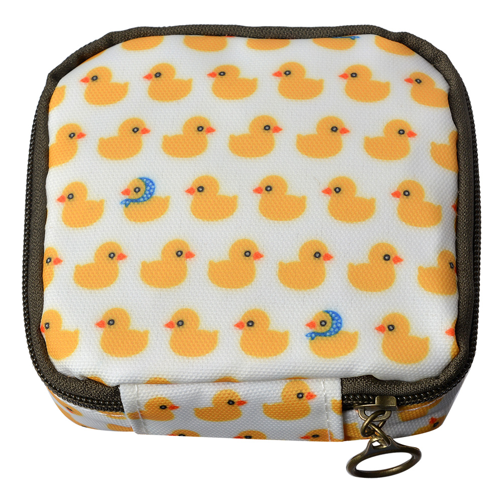 Portemonnee 11x11 cm geel