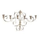 Wanddecoratie kandelaar 82x15x48 cm