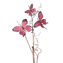 Decoratie tak met vlinders 14x5x85 cm