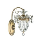 Wandlamp kristal 1 lichts 21x26x32 cm E14/max 1x40W