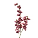 Decoratie tak met bloemen 10x10x110 cm