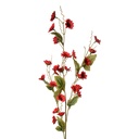 Decoratie tak met bloemen 25x6x107 cm