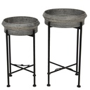 Planthouder staand (2) Ø 40x68 / Ø 35x61 cm