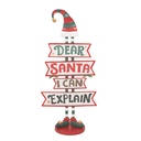 Kerstdecoratie "Dear Santa" 50x27x106 cm