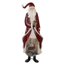 Decoratie kerstman 33x16x85 cm