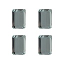 Deurknop 4x3x2/6 cm (set 4)