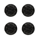 Deurknop Ø 4x3/6 cm (set 4)