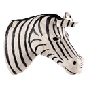 Wanddecoratie zebra 13x30x27 cm
