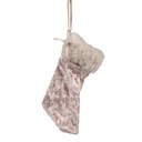 Decoratie hanger kerstsok 6x1x14 cm